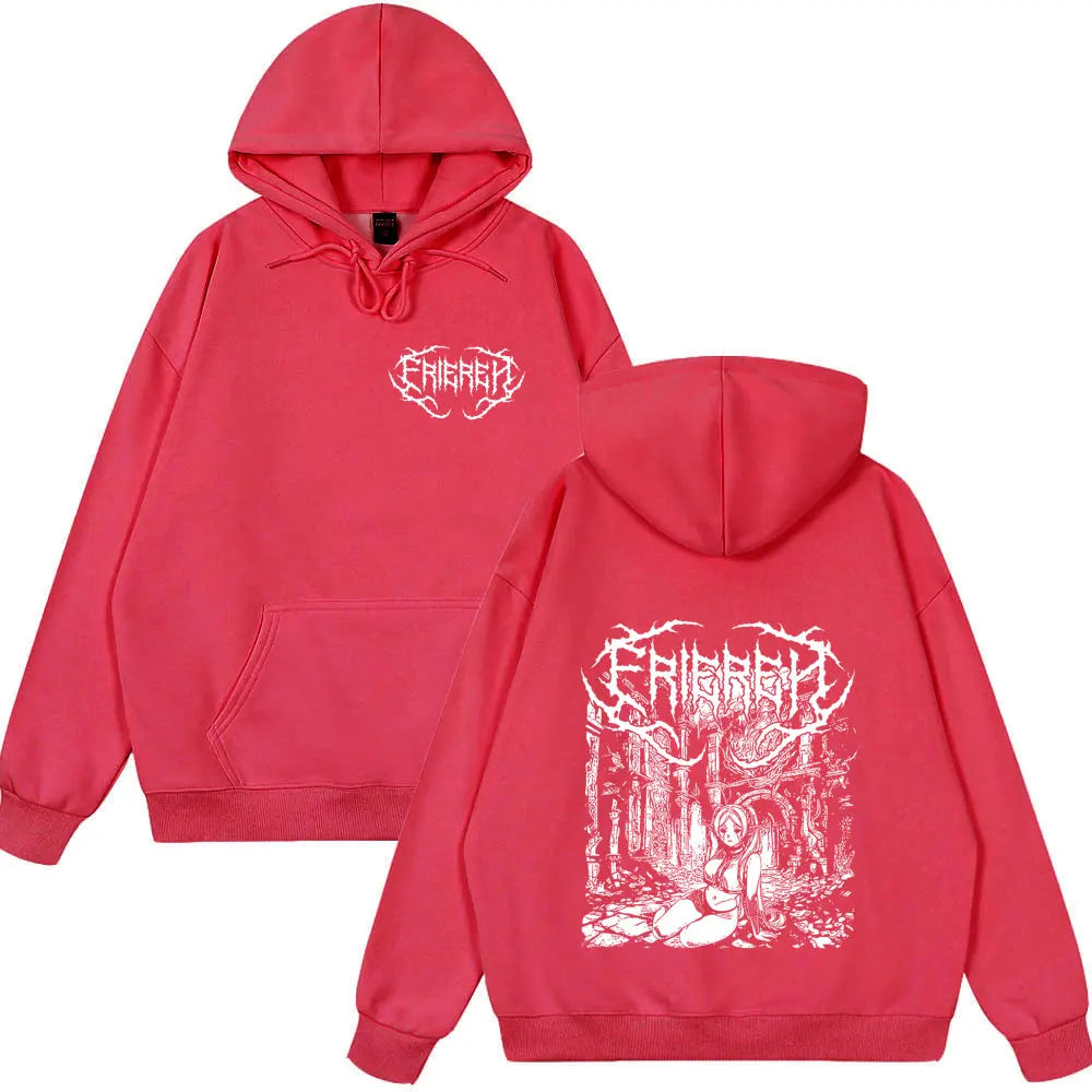 Frieren: Beyond Journey’s End Dark Fantasy Red Hoodie