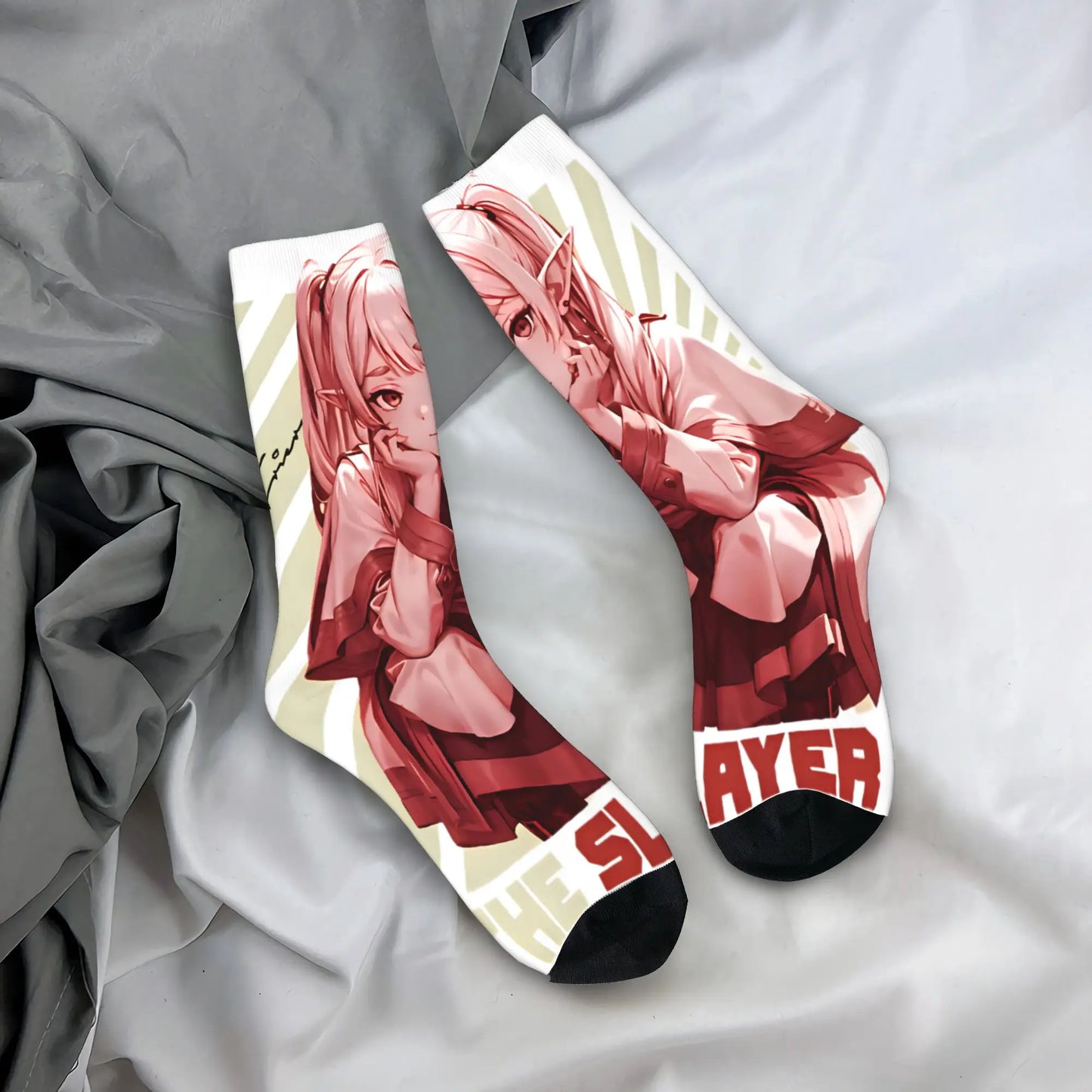 Frieren Beyond Journey’s End Soft Anime Art Socks