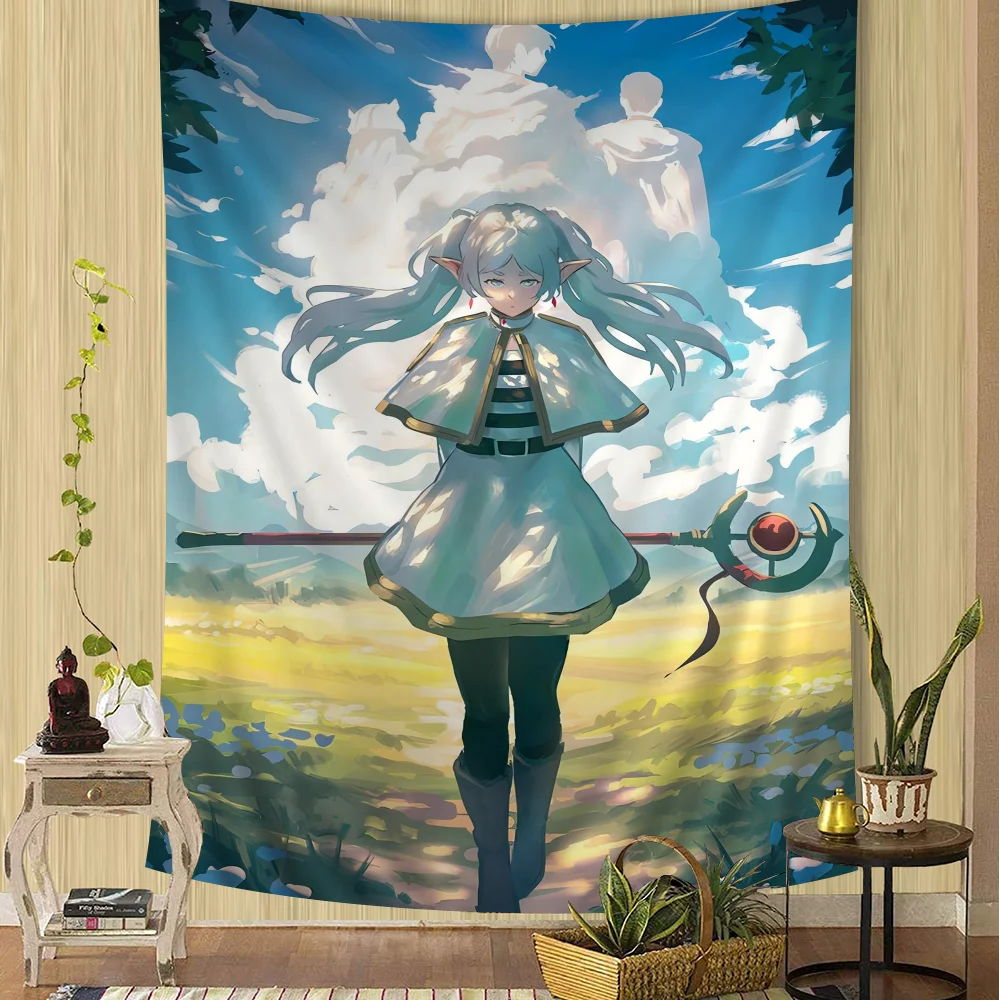 Frieren: Beyond Journey’s End Fantasy Journey Wall Tapestry