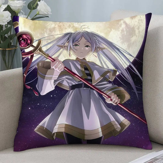 Frieren: Beyond Journey’s End Moonlit Frieren Anime Throw Pillow Cover