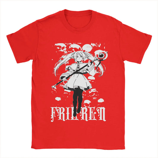 Sousou no Frieren Anime Red T-Shirt