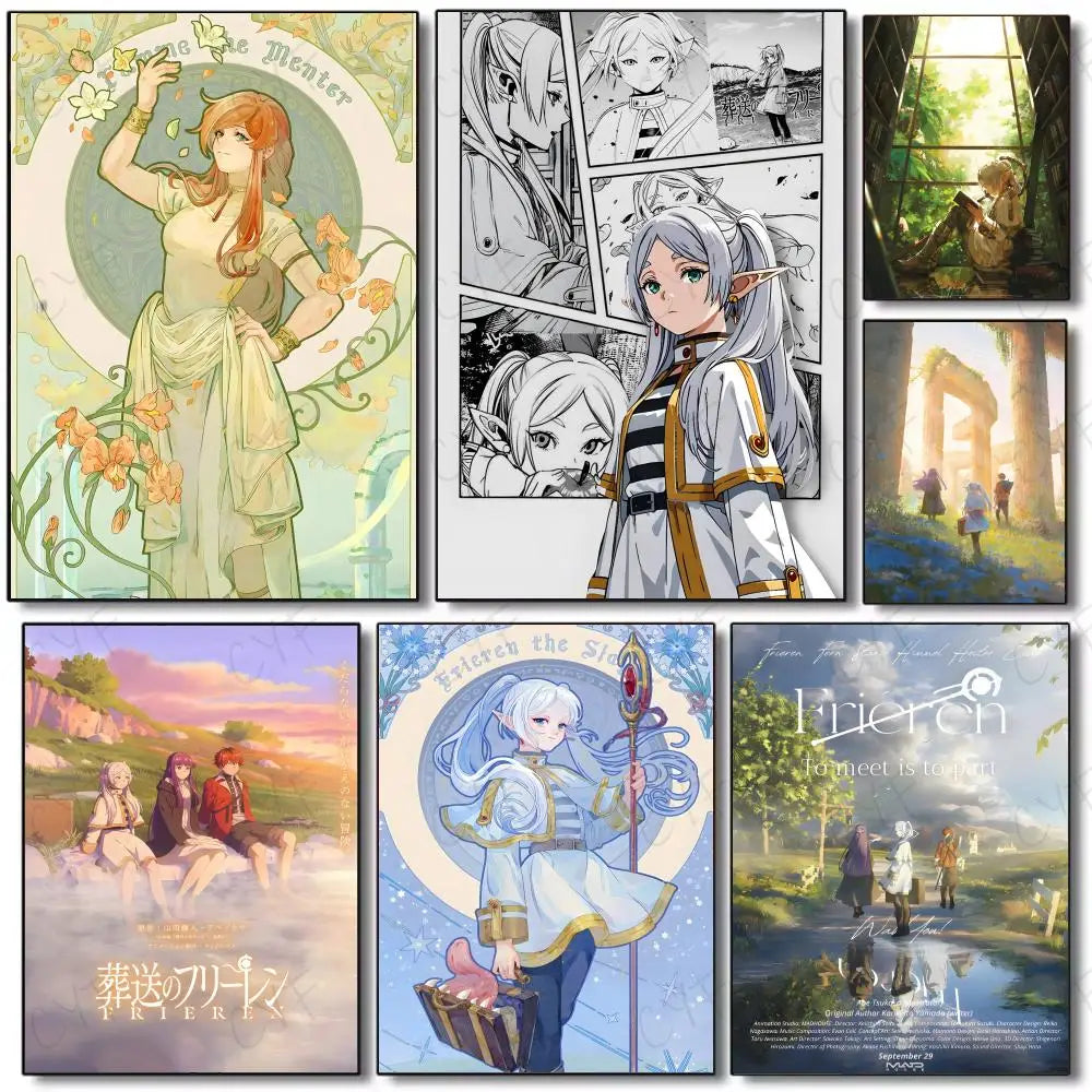 Frieren Reflected Path Anime Poster – Beyond Journey’s End