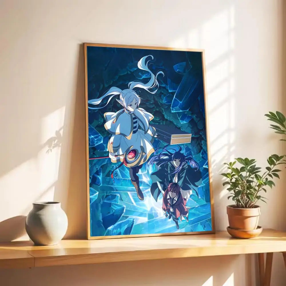 Frieren: Beyond Journey’s End Anime Action Magic Wall Poster
