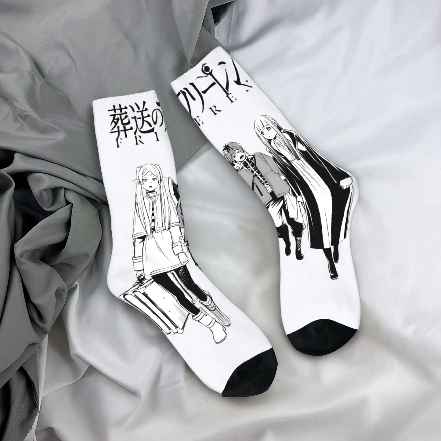 Frieren Beyond Journey’s End Manga Line Art Anime Socks
