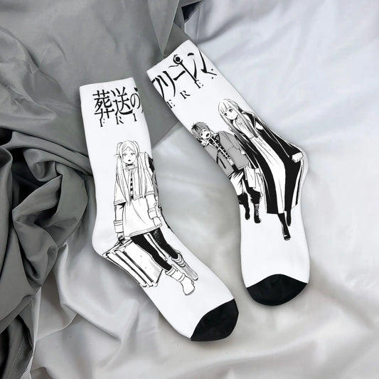 Frieren Beyond Journey’s End Manga Line Art Anime Socks