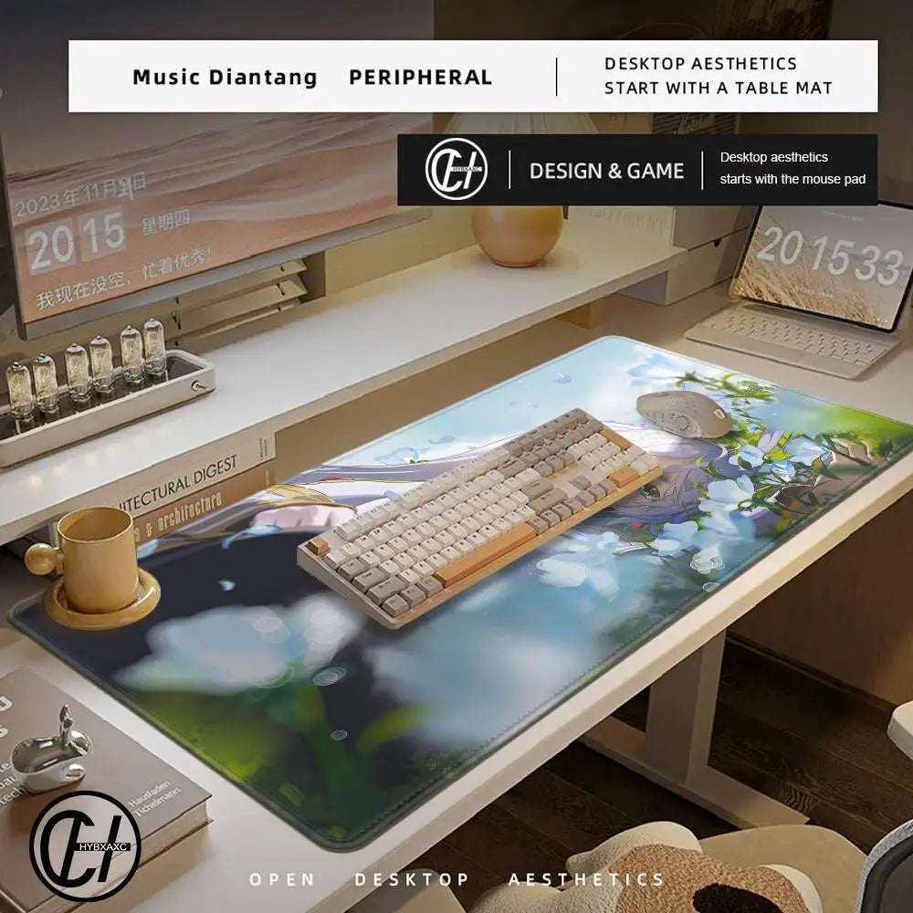 Frieren: Beyond Journey’s End Desk Mat – Frieren & Fern Flower Meadow