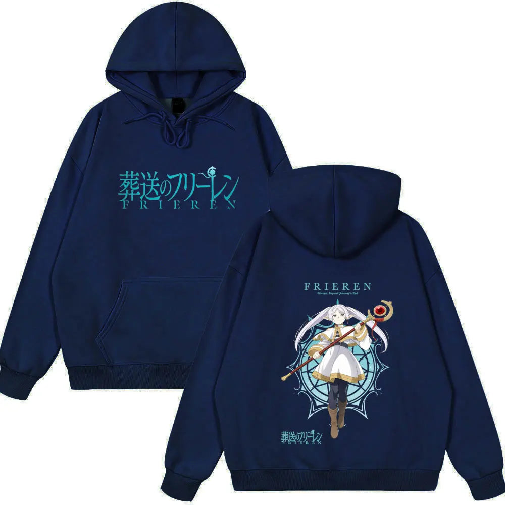 Frieren: Beyond Journey’s End Anime Frieren Hoodie Navy Blue