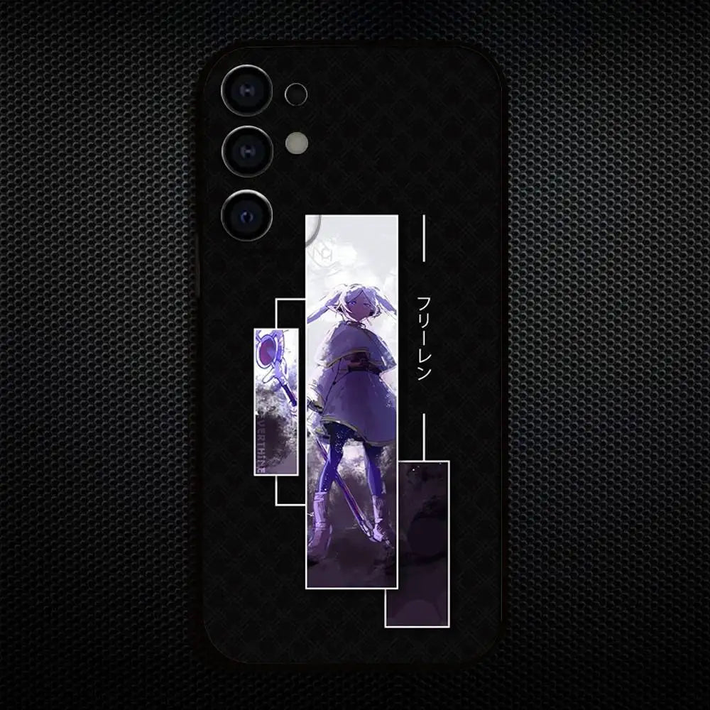 Frieren Anime Minimal Dark Samsung Phone Case