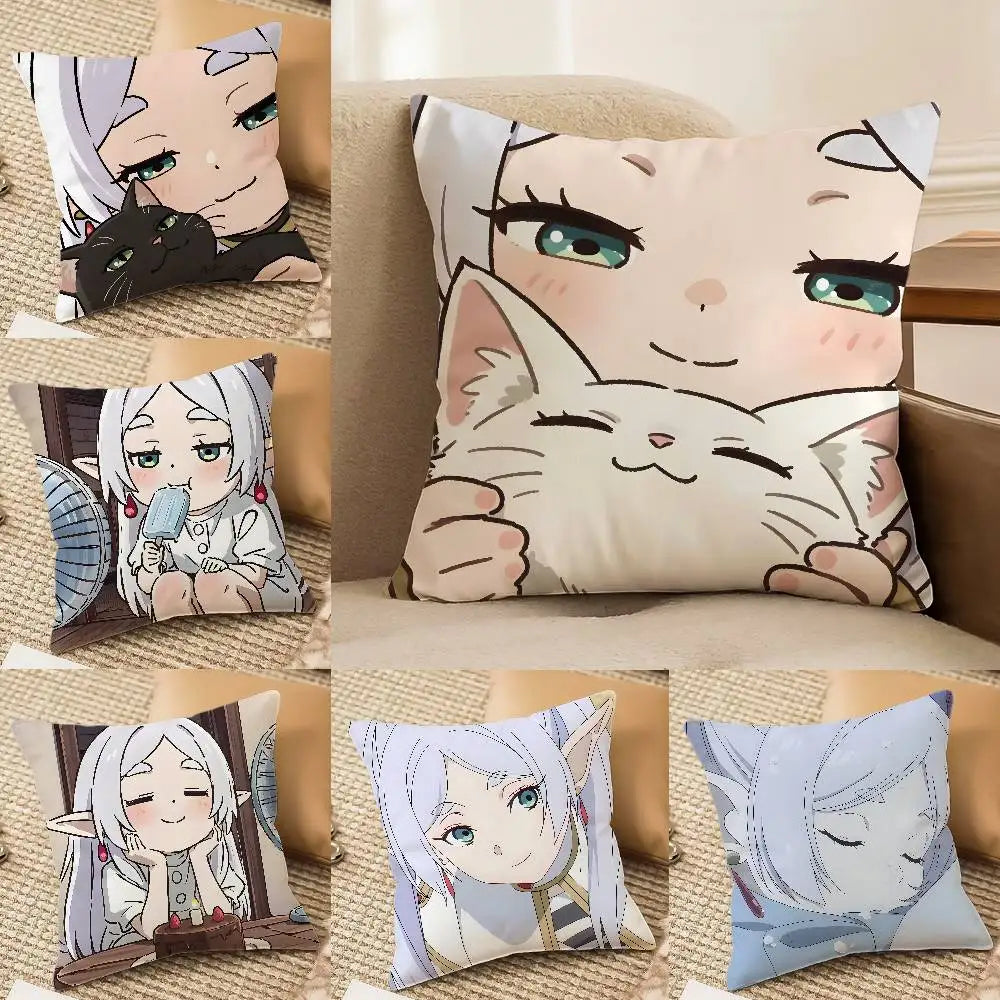 Frieren Birthday Cushion – Frieren: Beyond Journey’s End Cute Anime Pillow