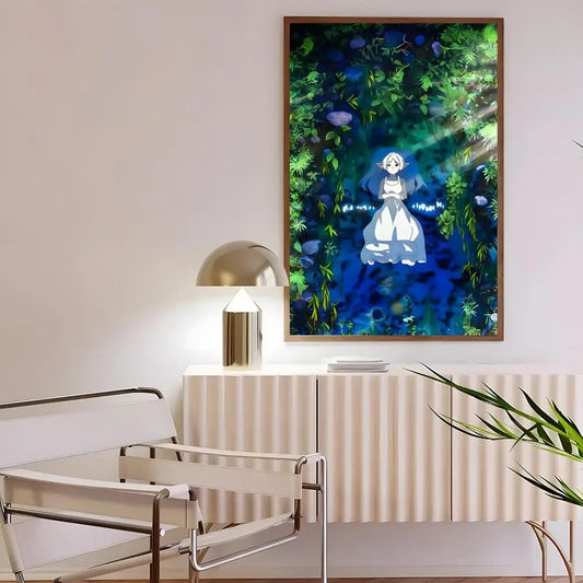 Frieren Moonlit Sanctuary Anime Poster – Beyond Journey’s End