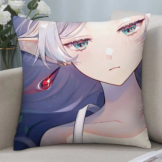 Frieren: Beyond Journey’s End Frieren Anime Throw Pillow Cover