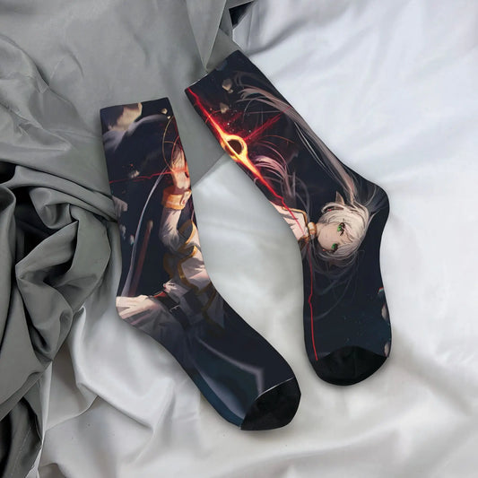 Frieren Beyond Journey’s End Dark Fantasy Anime Socks