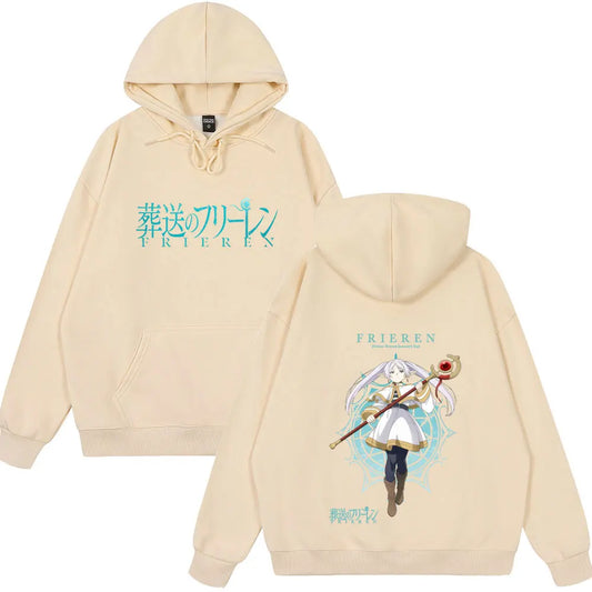 Frieren: Beyond Journey’s End Anime Frieren Hoodie Beige