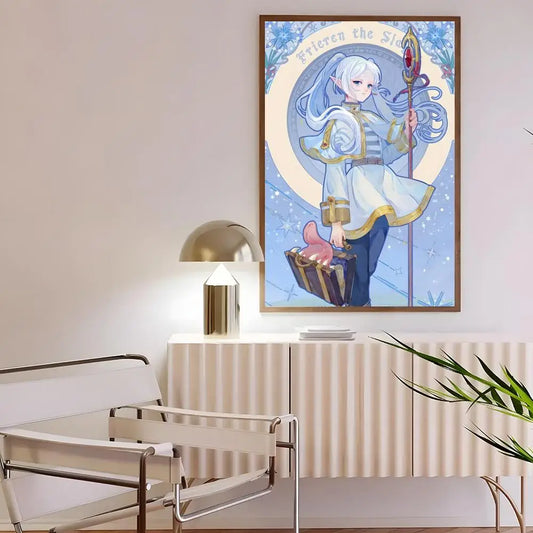 Frieren Celestial Mage Anime Poster – Beyond Journey’s End