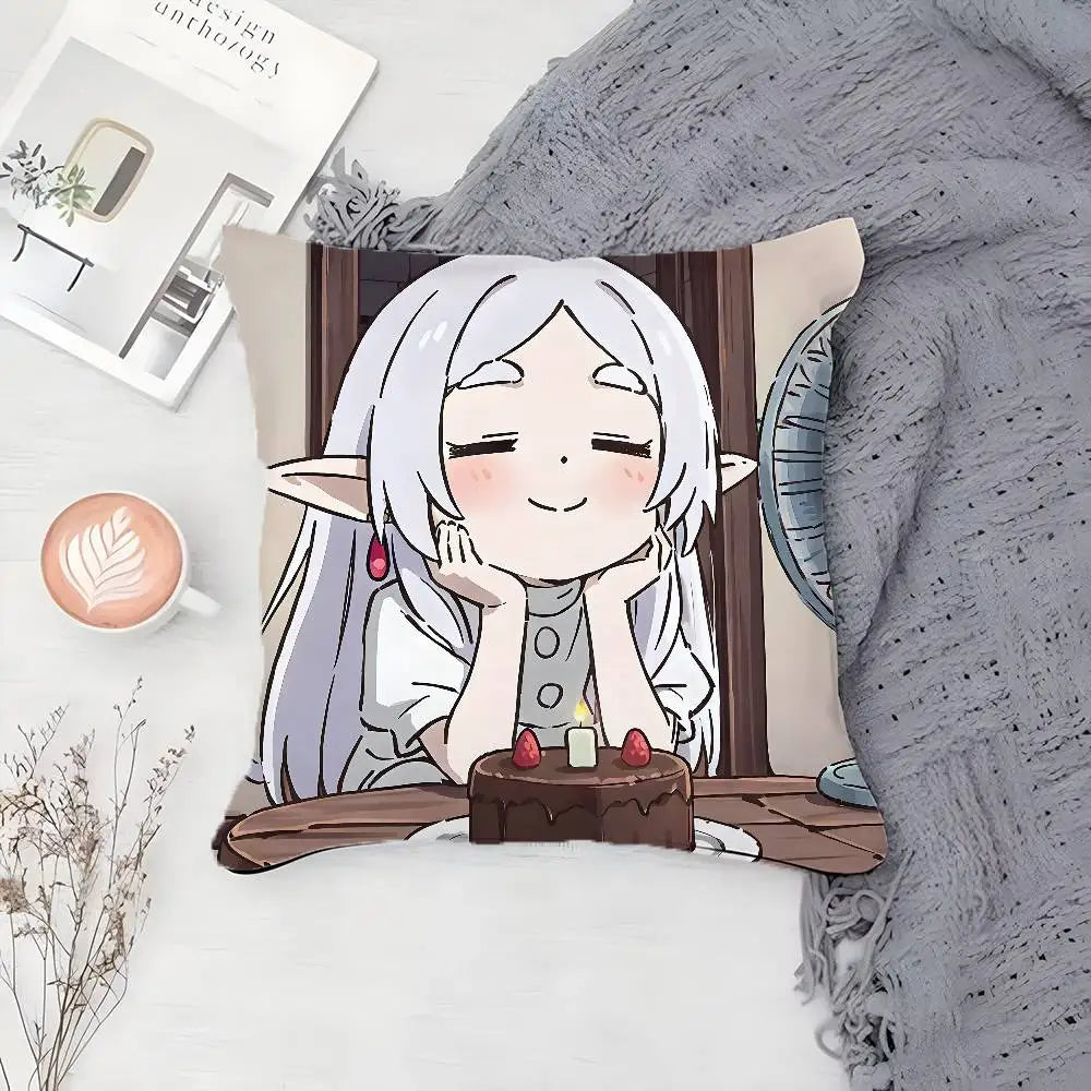 Frieren Birthday Cushion – Frieren: Beyond Journey’s End Cute Anime Pillow