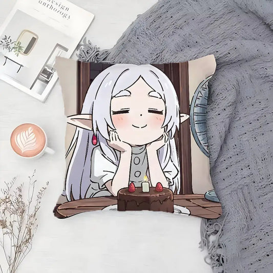 Frieren Birthday Cushion – Frieren: Beyond Journey’s End Cute Anime Pillow