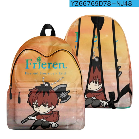 Frieren: Beyond Journey’s End Anime Stark Backpack – Chibi Warrior Sunset