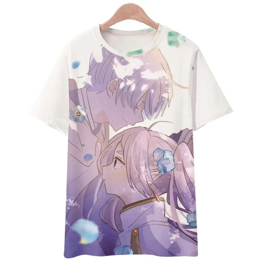 Anime Sousou no Frieren T-Shirt (Adult & Kids) – Frieren & Himmel Soft Pastel Memory