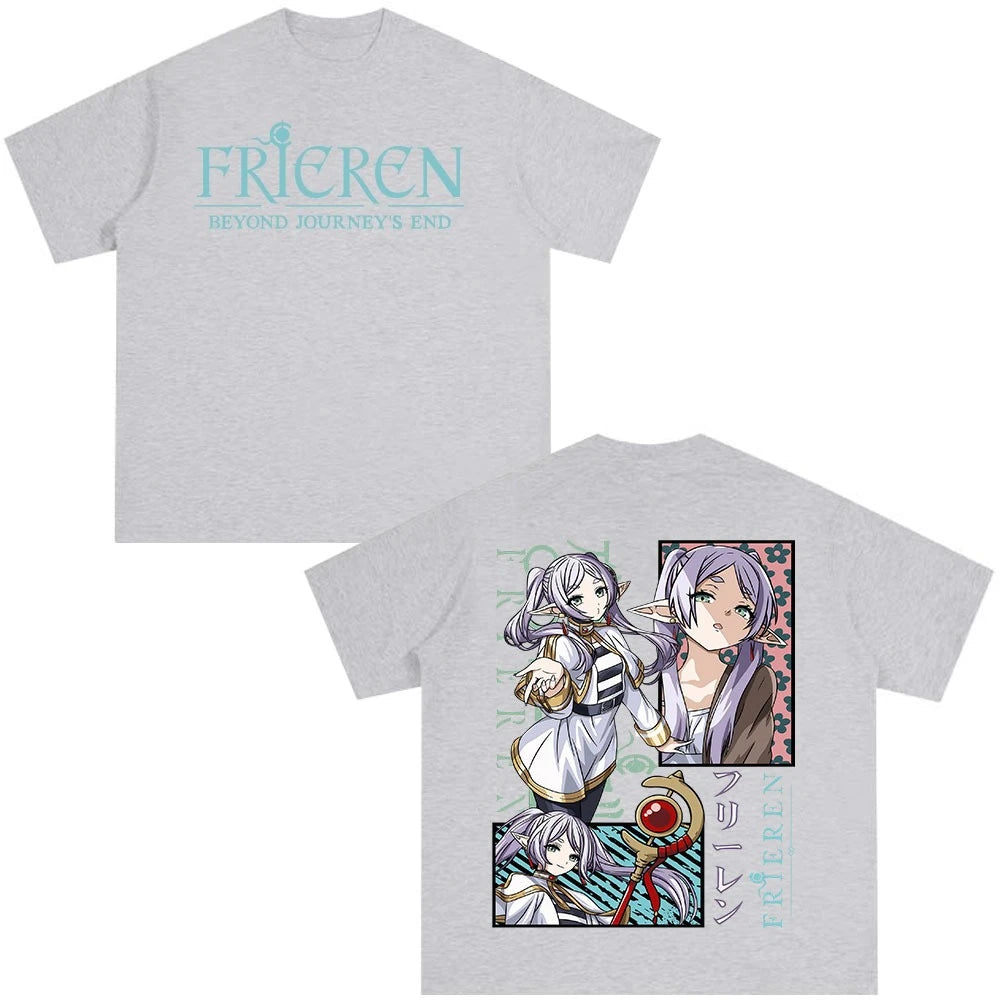 Frieren: Beyond Journey’s End Anime Frieren T-Shirt Gray
