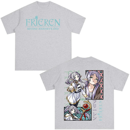 Frieren: Beyond Journey’s End Anime Frieren T-Shirt Gray