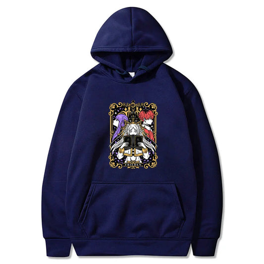 Frieren: Beyond Journey’s End Anime Frieren Party Hoodie Navy Blue