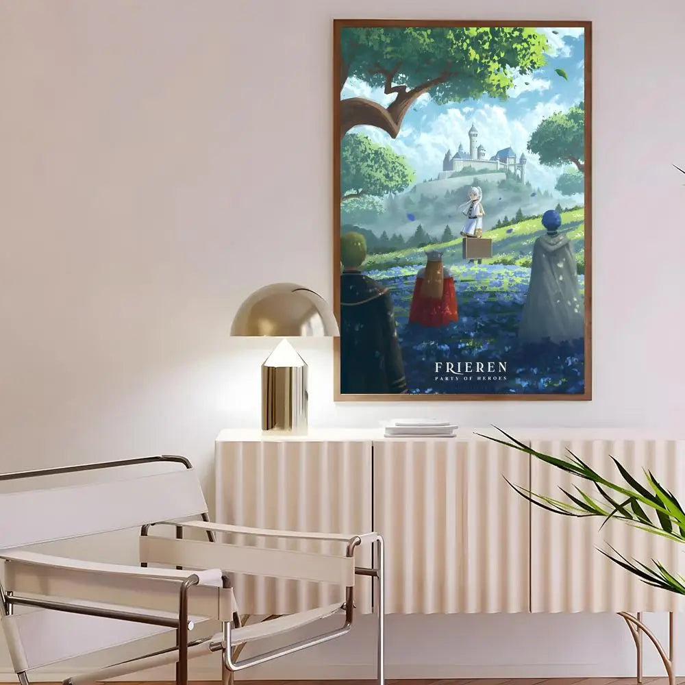 Frieren Party of Heroes Anime Poster – Legacy of the Journey