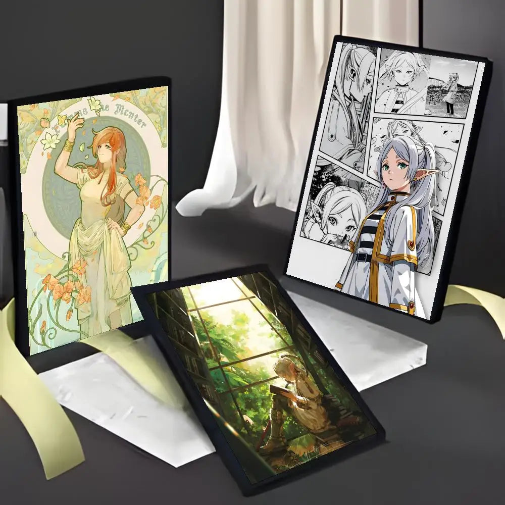 Frieren Group Sunset Scene Anime Poster – Beyond Journey’s End Wall