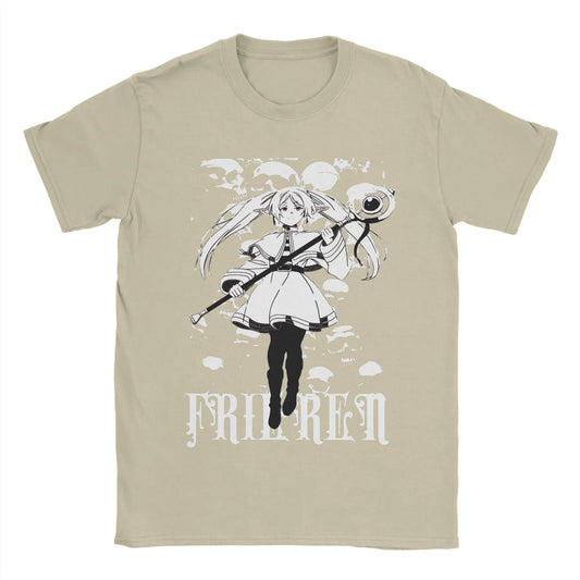 Sousou no Frieren Anime Beige T-Shirt