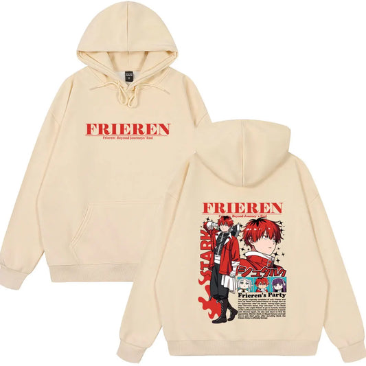 Frieren: Beyond Journey’s End Anime Stark Hoodie Beige