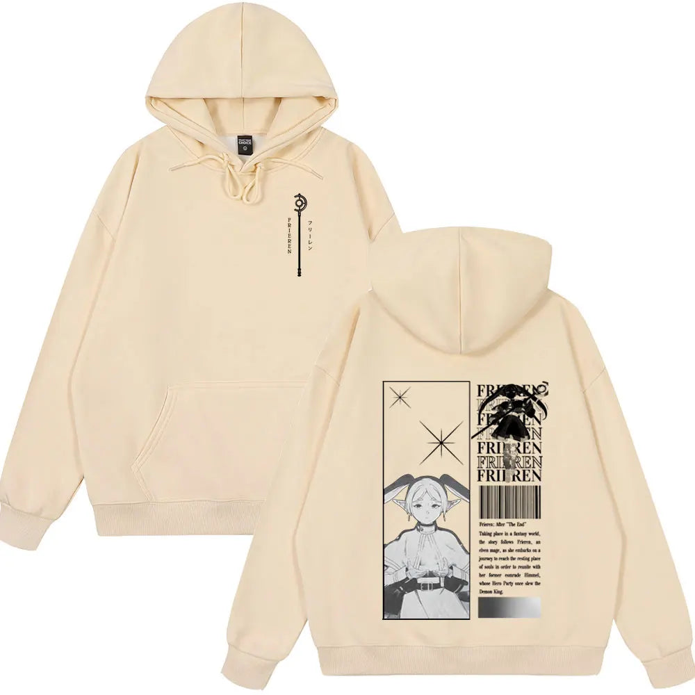 Frieren: Beyond Journey’s End Anime Frieren Hoodie Beige