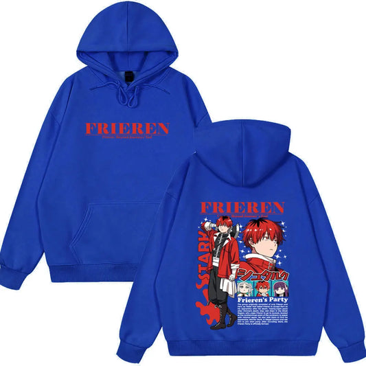 Frieren: Beyond Journey’s End Anime Stark Hoodie Blue