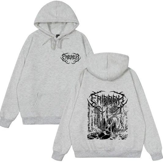 Frieren: Beyond Journey’s End Dark Fantasy Gray Hoodie