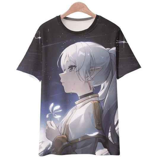 Anime Sousou no Frieren T-Shirt (Adult & Kids) – Starry Night Reflection
