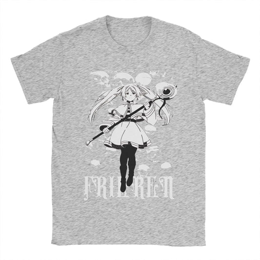 Sousou no Frieren Anime Gray T-Shirt