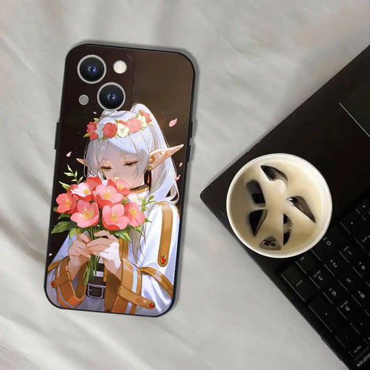 Frieren Floral Portrait iPhone Case – Sousou no Frieren Anime