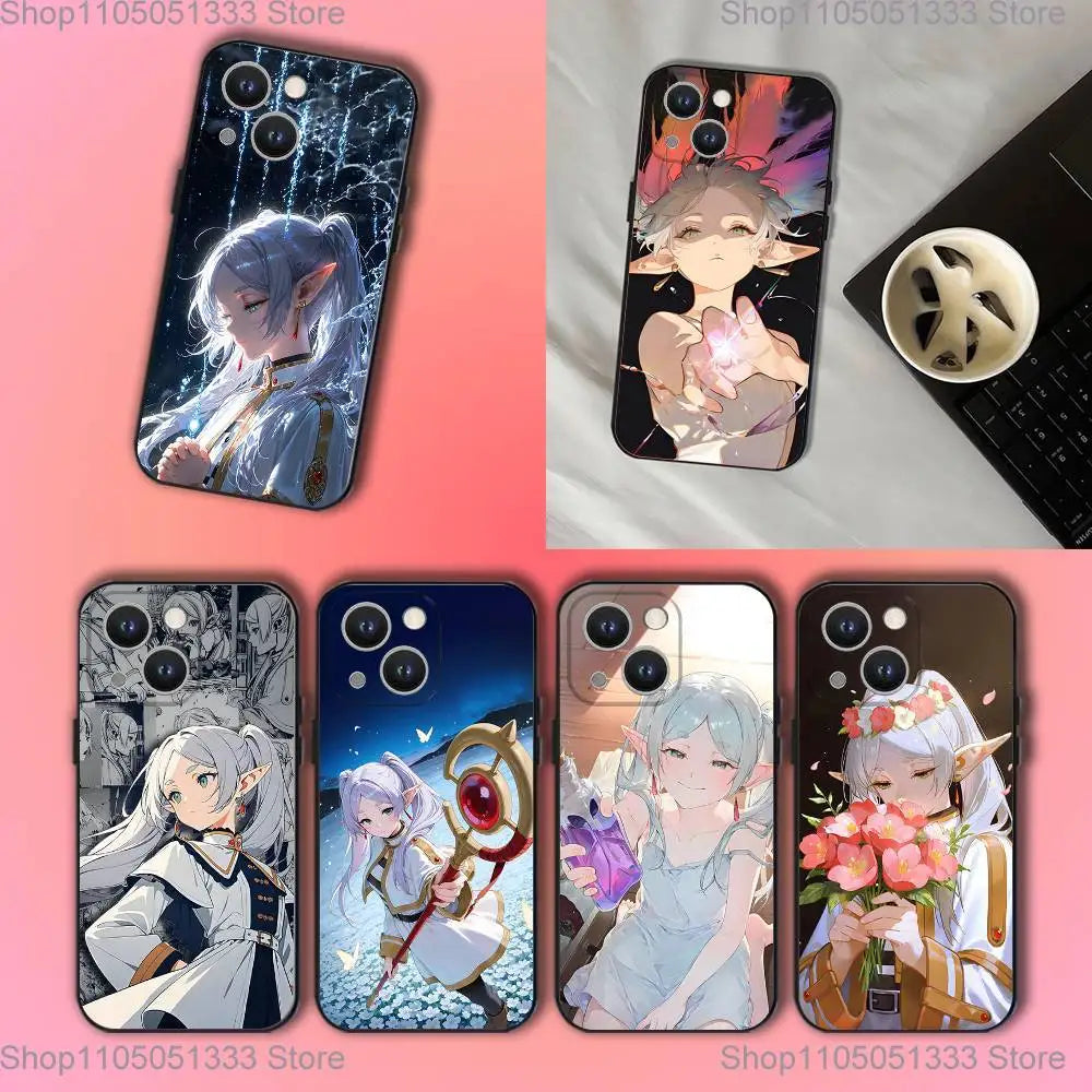 Frieren Floral Portrait iPhone Case – Sousou no Frieren Anime