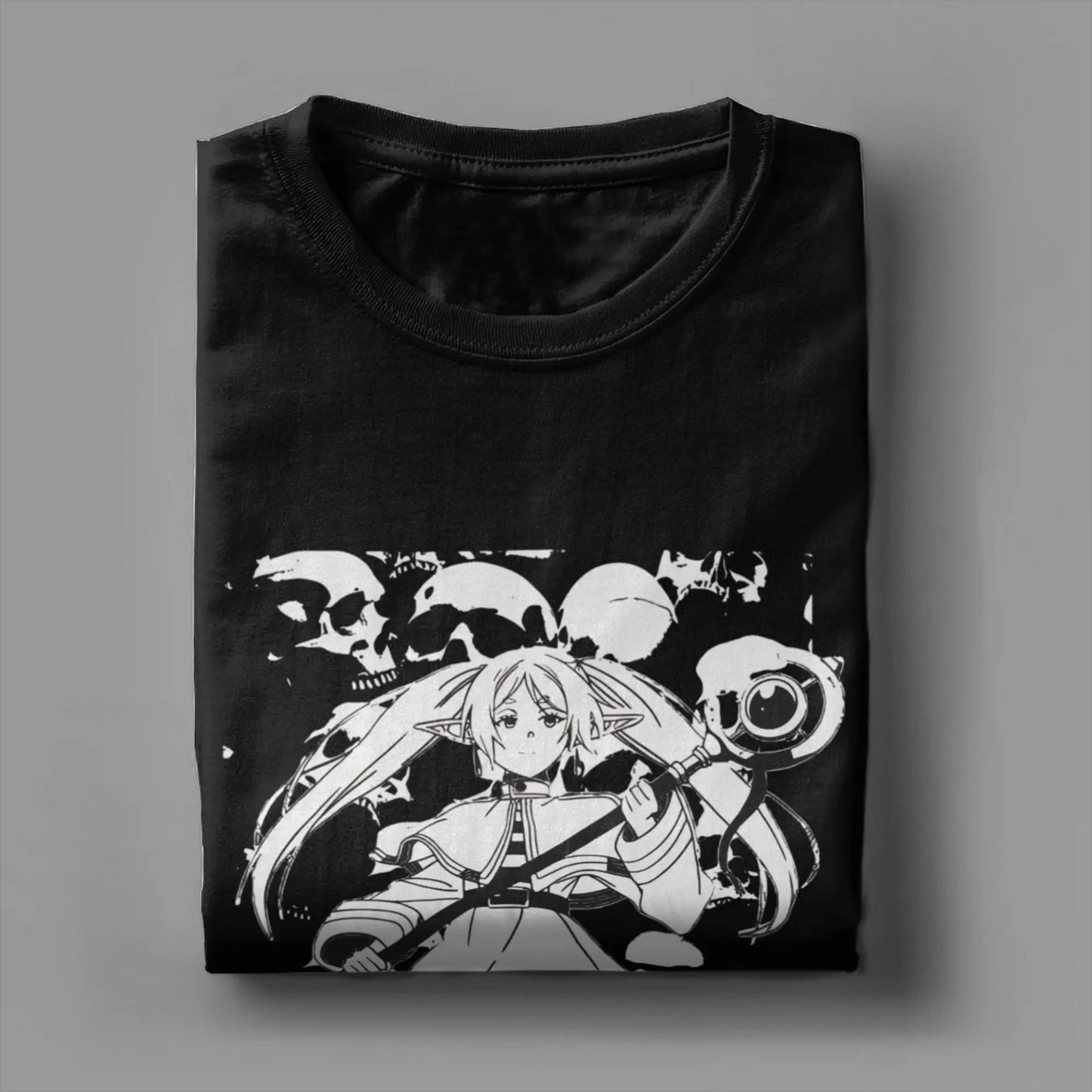 Sousou no Frieren Anime Army Green T-Shirt