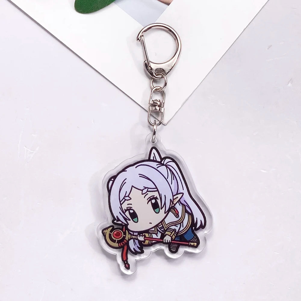 Anime Frieren Acrylic Frieren Staff Keychain