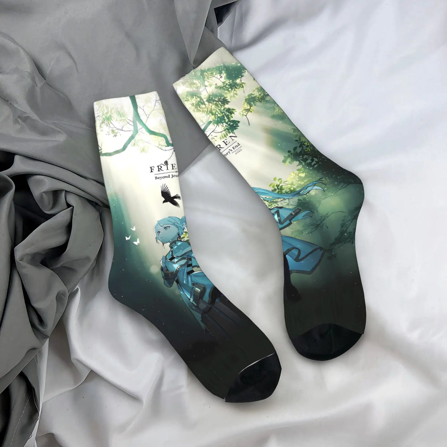 Frieren Beyond Journey’s End Forest Anime Socks