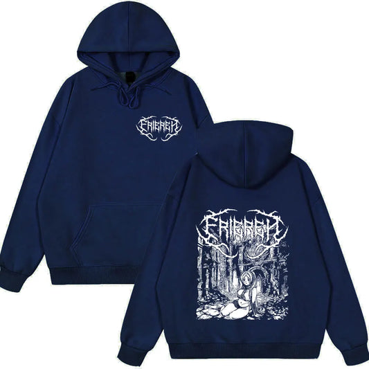 Frieren: Beyond Journey’s End Dark Fantasy Navy Blue Hoodie