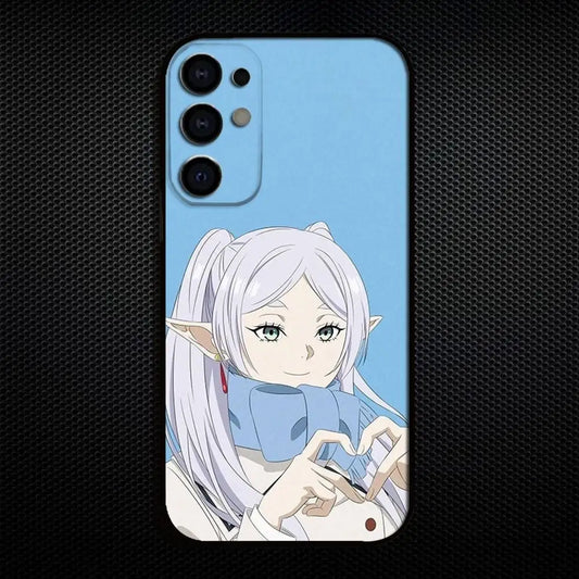 Frieren Anime Cute Blue Samsung Phone Case