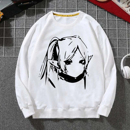Frieren Anime White Sweatshirt