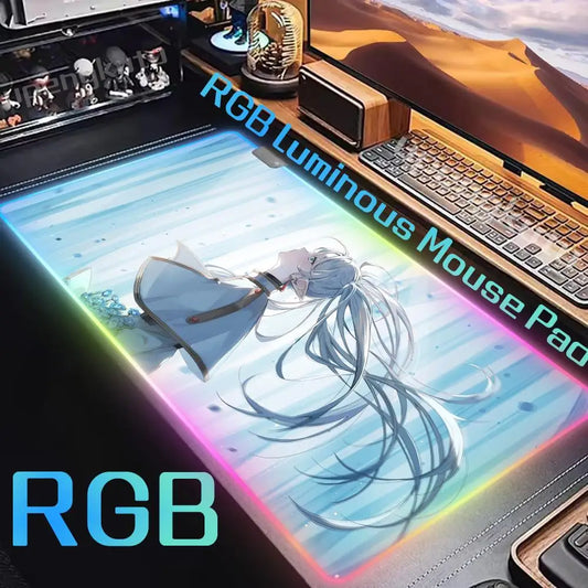 Frieren: Beyond Journey’s End RGB Mouse Pad – Serene Frieren Dreamscape Design