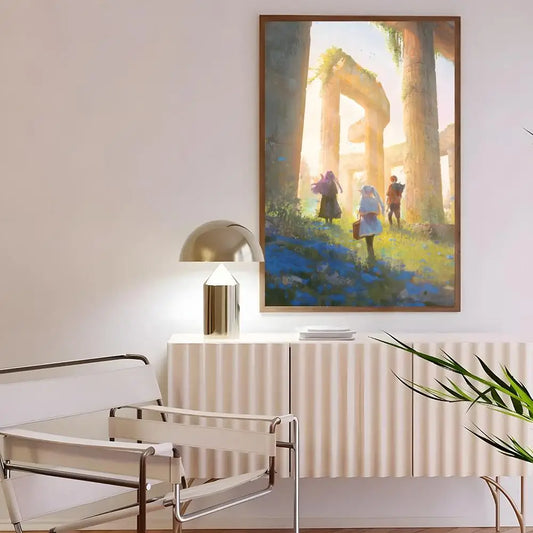 Frieren Ancient Ruins Journey Anime Poster – Beyond Journey’s End