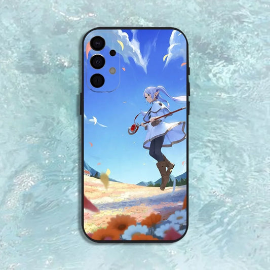 Frieren Sky Journey Samsung Phone Case – Magic Staff Fantasy