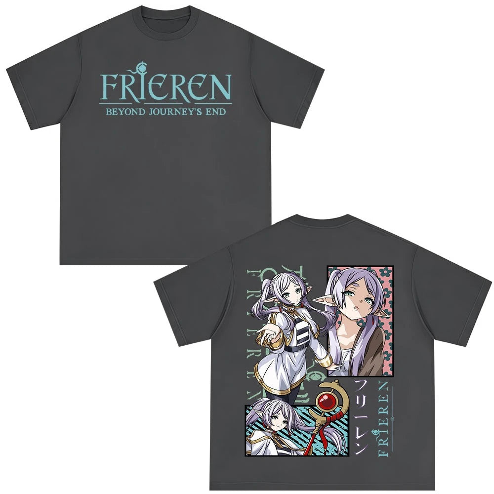 Frieren: Beyond Journey’s End Anime Frieren T-Shirt Dark Grey