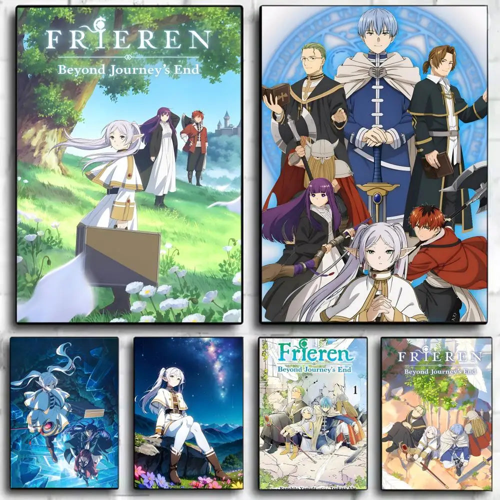 Frieren: Beyond Journey’s End Anime Action Magic Wall Poster