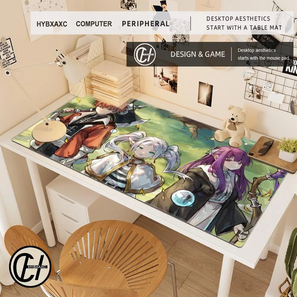 Frieren: Beyond Journey’s End Desk Mat – Frieren & Fern Flower Meadow