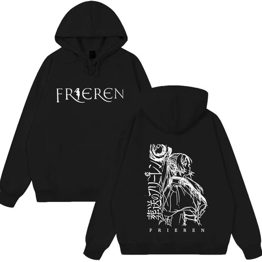 Anime Frieren: Beyond Journey's End Black Hoodie